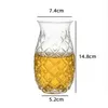 1 st 480 ml ananasformat cocktail glas vinglas kopp för hem bar parti transparent juice mugg för sommardryck restaurang 240402