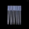 100pcs Practical Transparent Pipettes Disposable Safe Plastic Eye Dropper Transfer Graduated Educational Supplies