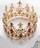 Baroque Wedding Bridal Queen Crowns Luxury Sparkle Pageant Rimestones Bijoux Tiaras Accessoires Femmes Fémir Bandeau Fash4592536