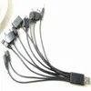 10 en 1 Multifonction Câble de transfert USB Câble de transfert USB Universal Chargeur de câble multipons USB Data Wire Cord