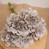 Dekorativa blommor 5 huvuden Artificial Peony Silk Simulated Wedding Bridal Bouquet Floral Arrangement Home Table Decor