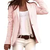 Ternos femininos 2024 Casual Blazer feminino feminino Solid One Button Coats Top Top Office Lady Jacket Femme Aberto Stitch Streetwears