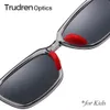 Trudren Kids Tr90 Niezniszczalne prostokątne okulary przeciwsłoneczne dla dzieci chłopców Uv400 Spolaryzowane okulary słoneczne Elastyczne zawiasy Spring 2002 240417