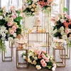 Decorazione per feste 3 pezzi di ferro di lussuoso Schermo di ferro da sposa Archi di fiori di spartizione Arches Flower Decor Stage Birthday Colonna Plinth Balloon Frame