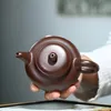 Chińskie ręcznie robione piękno zestaw przenośny fioletowy gliniany czajnik Zisha Teaware Akcesoria kuchenne Bubble Tea 240428