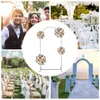 Decorazione per feste 2x1m Wedding Arch Metal Backdrop Frotch Flower Stand per Birthday Garden