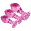 Glazen anale plug sexy speelgoed voor vrouwen roze stimulator kristal buttplug mannen prostaat massage vagina kontballen