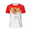 Exklusives Design Indonesien Flaggen Grain 3D Gedrucktes Männer für das Laufradfußball Tennis Fitness Sport Jersey Mesh Short T-Shirt 240426