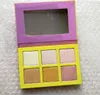 Private Label Highlighter Makeup Palette 6 kleuren geperst poeder cosmetisch gezicht contour palet geen label make -up markeerstift gezicht po9594344