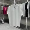 Парижская мужская футболка дизайнерская футболка роскошные из чистого хлопка с печеной и вышитой футболкой Классическая модная белая женская с коротка