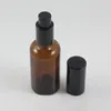 Garrafas de armazenamento garrafa de vidro âmbar de 50 ml com bomba de pulverização de perfume de névoa fina para venda