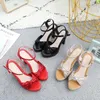 Fashion Bow Peep Toe Womens High Heels Sandals Summer Wear Woman Platform Shoe Dimensioni 32 34 35 37 38 39 40 41 43 43 240418