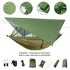 Hammocks Anti -Outdoor Camping Hammock com Mosquito e Rain Tent Equipment Supplies Shelters Bed Survival Hammock portátil