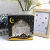 Подарочная упаковка 5pcs Eid Mubarak Candy Moon Box Sets Мусульманские фестивальные вечеринки контейнеры кексы Ramadan Packs Holiday Supplies