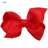 Accessoires de cheveux 5pcs Childwear Barrettes Tenage Clip Clip à nœud papillon Fleur Bow Bows Ribbon