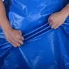 Verdikte slijtvaste zonnebrandgreep Tarpaulin Outdoor Blue Orange Plastic PE Shady Sails Geschikt voor picknickkussensteun 240420