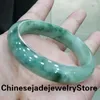 Bangel Grade A zertifizierte Jade Armreifen Frauen echte natürliche Myanmar Jadeit Floating Flower Burma Jades Fein Schmuck