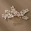 Направления свадебные волосы Comb Grown Afinestone Цветочный свадебный ювелирные украшения