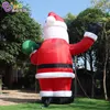 12mH (40ft) with blower arrival advertising inflatable standing Santa Claus carrying bag inflation cartoon figure for Christmas party event decoration toys sport