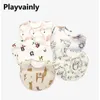 Né en été 5pcs Set Bibs Cartoon Imprimé imperméable Burp Tissu de mode ACCESSOIRES ENFANTS BÉBÉ SALIVA BIB E23568 240429