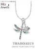 Шармо ожерелье Dragonfly Sun Winter Fashion Bohemia Jewelry Europe 925 Серебряное серебряное подарок для женщин 2011244159926