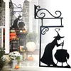 Dekorative Figuren Metall Halloween Wall Art Deco Home Office Wohnzimmer Garten Schlafzimmer Skulptur Yule Jungs Ornament