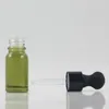 Bouteilles de rangement bouteille rechargeable 10 ml de flacons en verre de récipient à huile essentielle avec grand compte-gouttes en gros