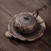 Teaware sets Lotus Teapot Chinees handgemaakt ruw aardewerk teaware keramische vintage kung fu thee set beste cadeau voor vrienden