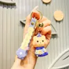 Sitting Posture Crooked Animal Pendant Creative Doll Keychain Accessories Gift Small Couple Doll Doll Doll Accessories