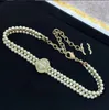 Collier de créateur de mode de luxe 20Style pour femmes Colliers de perles juifs Chaîne Retro Elegance Pendant Colliers de mariage Colliers de mariage