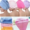 Zwemhanddoek snel snel drogende haarmuts absorberende handdoekdet tulband wrap zachte douche hoed hoofdbonnetten voor vrouwen
