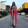 African Print Sexy Kimono Fashion Cardigan Africa Beach Wear Cover-up Dress Outfits For Women Holiday Abaya
