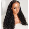 Продукты для волос длинно бесцветные синтетические глубокие вьющиеся кружевные парики с детскими волосами с кружевными кружевными париками для чернокожих для чернокожих