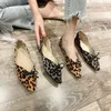 Chaussures décontractées Femmes Leopard Plat femme pointu pointues Ballet de bouche superficie