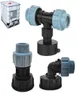 Adattatore IBC 20mm 25mm 32 mm PE Connettore tubole T. Elbow Straigt 1000L Accessori del serbatoio dell'acqua IBC8409892