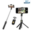 Factory Direct Highend Remote Control sans fil Bluetooth Selfie Stick Mini Tripod Tripod Extensible Pliable Monopod pour iPhone pour SAMS8412235