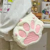 Pluche rugzakken cartoon kat klauwzak schattige pluizige schooltas kawaii grote capaciteit pluche crossover bagl2405