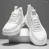 Dance Shoes 2024 Men's Board Elevated Thick Sole Casual Soft Small White For Men Breathable Versatile