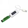 Vit svans LCD Backlight LCD Digital skärm Display USB Ammeter Voltmeter laddning Kapacitet Testmätare Detektor