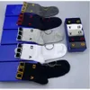 Męskie skarpetki projektant kobiet luksusowy czysty bawełniany skarpetka dla mężczyzn pończochy wygodne 5 par Dużo wysokiej jakości popularne modne socken klasyczne meias