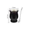 Tasses doubles mur 8 oz en acier inoxydable bombillas yerba mate thé tasse tasse d'isolation gourde paille