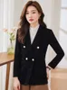 Frauenanzüge hochwertige Stoff Blazer Feminino Herbst Winter Women Jackets Mantel Tops formelle Styles Outwear Büroarbeit