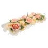 Decoratieve bloemen Kunstmatige rozenbloemindeling middelpunt voor tafels Home Decor Simulatie Floral Mori Department