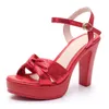 Fashion Bow Peep Toe Womens High Heels Sandals Summer Wear Woman Platform Shoe Dimensioni 32 34 35 37 38 39 40 41 43 43 240418