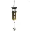 Dekorativa figurer Kinesiska traditionella retro 8 rör Bronze Creative Wind Chime Metal Tube Bell Yard Garden Outdoor Living Chimes 60cm