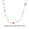 Chains Resin Bead Necklace Women Neck Jewelry Colorful Beads Choker Chain Material Suitable For Everyday Wear