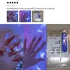 24pcsbox Fałszywe paznokcie naciśnij na wielokrotne użycie z projektami zestawu francuskiego sztucznego aurora diamentu Fałszywe patyki