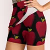 Saias deliciosas saia feminina vermelha com bolso de impressão vintage de uma linha de verão