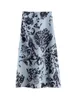 Kjolar 2024 Kvinnokläder Elegant Fashion Spring Summer Intellectual Printing Casual Sexy Temperament Ankel