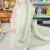 Pluche rugzakken cartoon kat klauwzak schattige pluizige schooltas kawaii grote capaciteit pluche crossover bagl2405